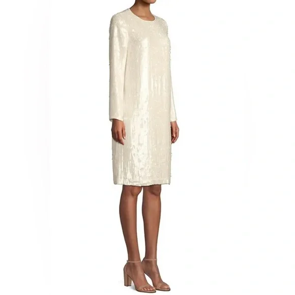 🆕 LAFAYETTE 148 NEW YORKBonnie Iridescent Sequin Shift Dress